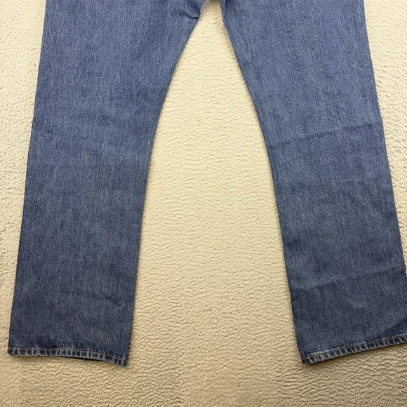Levis 517 Jeans Mens 40x34 Blue Bootcut Denim Medium Wash Classic Fit **38x34** - Picture 7 of 16